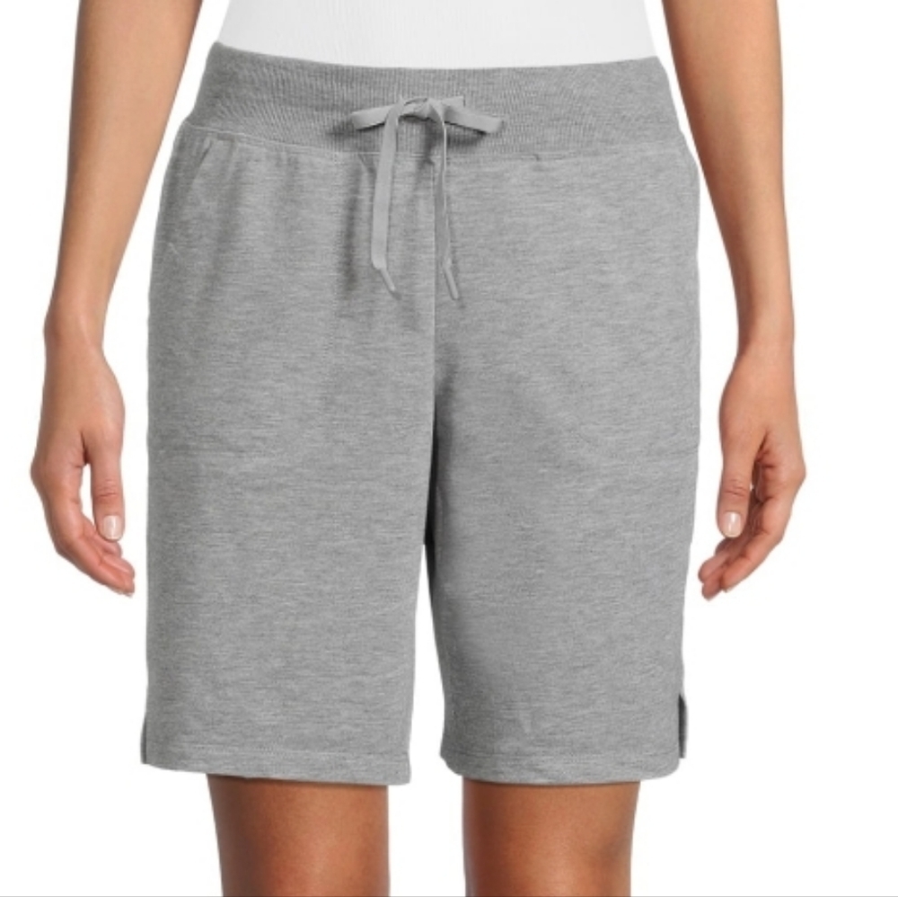 Athletic Works Bermuda Short Medium Heather Gray 9" inseam